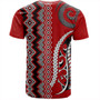 New Zealand T-Shirt Maori Fabic Pattern Silvers Fern