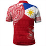 Philippines Polo Shirt Polynesian Flag With Coat Of Arms