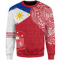 Philippines Sweatshirt Polynesian Flag With Coat Of Arms