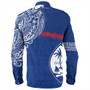 Guam Long Sleeve Shirt Polynesian Flag With Coat Of Arms