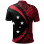 Papua New Guinea Polo Shirt Coat Of Arm Lauhala Circle