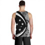 Papua New Guinea Tank Top Coat Of Arm Lauhala White Circle