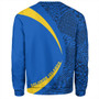 Solomon Islands Sweatshirt Coat Of Arm Lauhala Circle