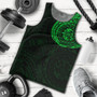 Polynesian Men Tank Top - Polynesian Tattoo Style Version 2 Green