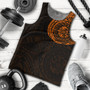 Polynesian Men Tank Top - Polynesian Tattoo Style Version 2 Orange