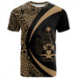 Solomon Islands T-Shirt Coat Of Arm Lauhala Gold Circle