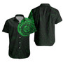 Polynesian Short Sleeve Shirt - Polynesian Tattoo Style Version 2 Green