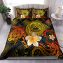 American Samoa Polynesian Bedding Set - Lauhala Turtle Plumeria Tropical