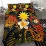 Nauru Polynesian Bedding Set - Lauhala Turtle Plumeria Tropical