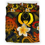 Pohnpei Polynesian Bedding Set - Lauhala Turtle Plumeria Tropical