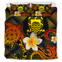 Tuvalu Polynesian Bedding Set - Lauhala Turtle Plumeria Tropical