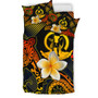 Vanuatu Polynesian Bedding Set - Lauhala Turtle Plumeria Tropical