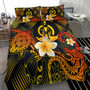 Vanuatu Polynesian Bedding Set - Lauhala Turtle Plumeria Tropical