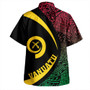 Vanuatu Hawaiian Shirt Coat Of Arm Lauhala Circle