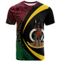Vanuatu T-Shirt Coat Of Arm Lauhala Circle