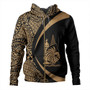 New Caledonia Hoodie Coat Of Arm Lauhala Gold Circle