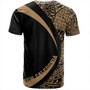 New Caledonia T-Shirt Coat Of Arm Lauhala Gold Circle