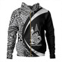 New Caledonia Hoodie Coat Of Arm Lauhala White Circle