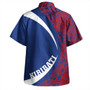 Kiribati Hawaiian Shirt Coat Of Arm Lauhala Circle