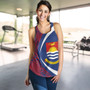 Kiribati Women Tank Coat Of Arm Lauhala Circle