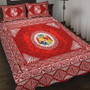 Tonga Quilt Bed Set Ngatu Pattern Coat Of Arms Style