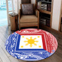 Philippines Round Rug Polynesian Star Coat Of Arms