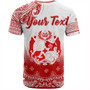 Tonga T-Shirt Custom Pattern Ngatu With Paisley Style
