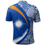 Marshall Islands Polo Shirt Coat Of Arm Lauhala Circle