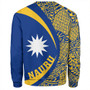 Nauru Sweatshirt Coat Of Arm Lauhala Circle
