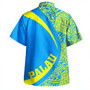 Palau Hawaiian Shirt Coat Of Arm Lauhala Circle