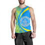 Palau Tank Top Coat Of Arm Lauhala Circle