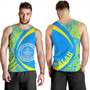 Palau Tank Top Coat Of Arm Lauhala Circle