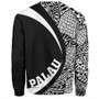 Palau Sweatshirt Coat Of Arm Lauhala White Circle