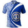 Northern Mariana Islands Polo Shirt Coat Of Arm Lauhala Circle