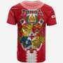 Tonga Polynesian T-Shirt - Custom Tonga Lion in Polynesian and Kupesi Ngatu Patterns T-shirt