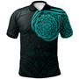 Polynesian Polo Shirt - Polynesian Flowers Tattoo Style