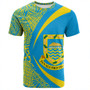 Tuvalu T-Shirt Coat Of Arm Lauhala Circle