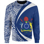 Cook Islands Sweatshirt Coat Of Arm Lauhala Circle