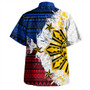 Philippines Hawaiian Shirt Filipino Sun Flag Grunge Style