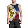 Philippines Tank Top Filipino Sun Flag Grunge Style