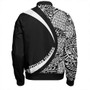 Pitcairn Islands Bomber Jacket Coat Of Arm Lauhala White Circle