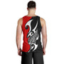 New Zealand Men Tank Top - Aotearoa Silver Fern Maori