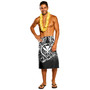 Hawaii Lavalava - Black Tribal Pattern