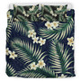 Hawaii Polynesian Bedding Set - Hawaii Plumeria Flower Sleeves