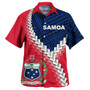 Samoa Polynesian Short Sleeve Shirt - Custom Samoa Coat Of Arms With Polynesian Tattoo