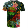 American Samoa T-Shirt Polynesian Tropical Style Flower