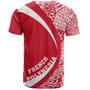 French Polynesia T-Shirt Coat Of Arm Lauhala Circle