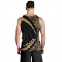 Tonga Tank Top Coat Of Arm Lauhala Gold Ver 2 Circle