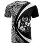 Tonga T-Shirt Coat Of Arm Lauhala White Ver 2 Circle