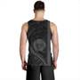 Hawaii Tank Top Tribal Polynesian Coat Of Arms Gray